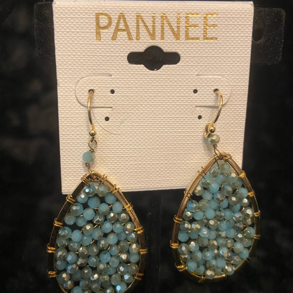 Pannee Blue Beaded earrings
